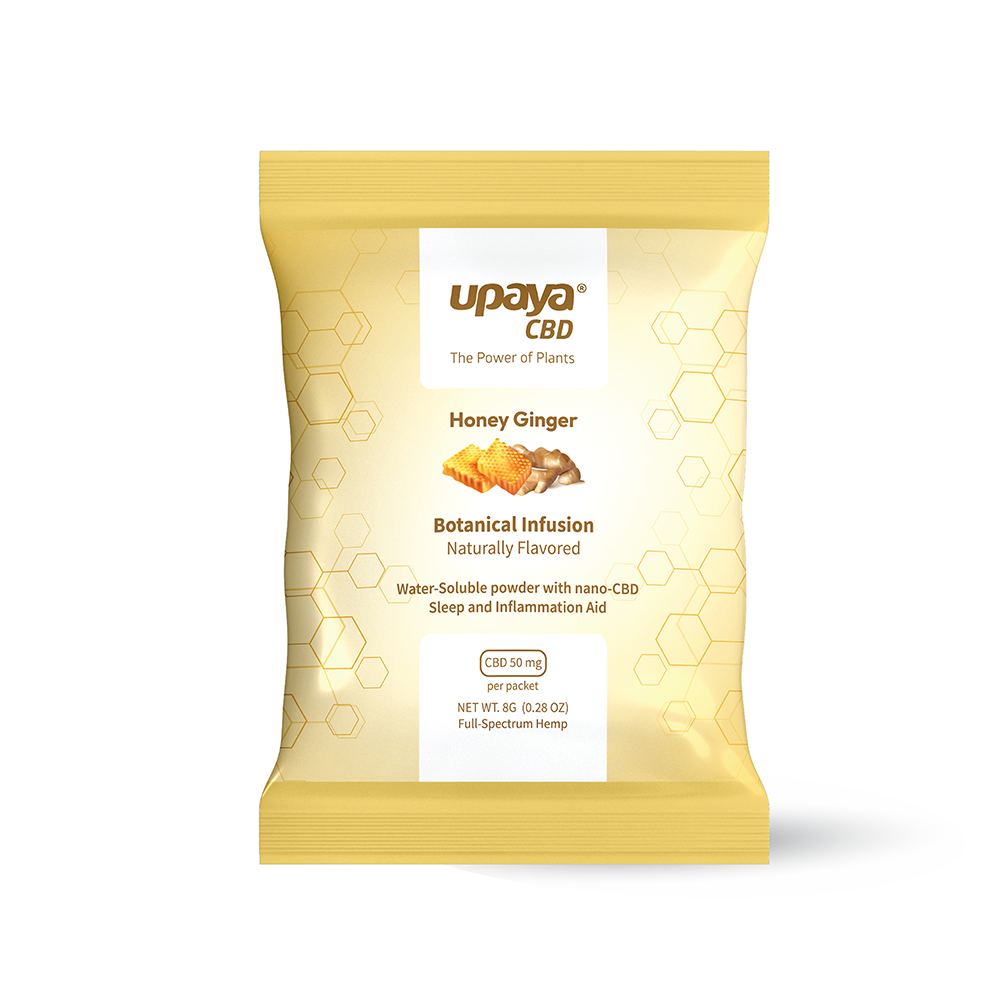 Wholesale - Full-Spectrum Nano CBD Honey Ginger Powdered Drink Mix 50mg - 7 count